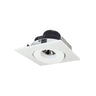 Nora Lighting 4" Iolite LED Square Adjustable Gimbal, 10-Degree Optic, 800Lm / 12W, 4000K, Matte Powder White Finish 