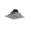 Nora Lighting 4" Iolite LED Square Adjustable Gimbal, 10-Degree Optic, 800Lm / 12W, 3500K, Natural Metal Finish 