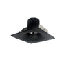 Nora Lighting 4" Iolite LED Square Bullnose, 10-Degree Optic, 950Lm / 12W, 4000K, Black Finish 