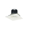 Nora Lighting 4" Iolite LED Square Bullnose, 1500Lm/2000Lm/2500Lm Varies By Housing, 3000K, White Finish 