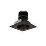 Nora Lighting 4" Iolite LED Square Reflector With Round Aperture, 1500Lm/2000Lm/2500Lm Varies By Housing, 3500K, Bronze Reflector / Bronze Flange 