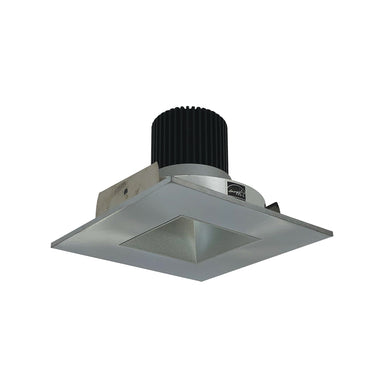 Nora Lighting 4" Iolite LED Square Reflector With Square Aperture, 1000Lm / 14W, 5000K, Haze Reflector / Natural Metal Flange