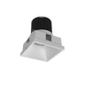Nora Lighting 4" Iolite LED Square Trimless Downlight, 1000Lm / 14W, 2700K, Matte Powder White Finish 