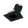 Nora Lighting 4" Iolite LED Square Wall Wash, 1500Lm/2000Lm Varies By Housing, 2700K, Black Reflector / Black Flange 