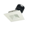 Nora Lighting 4" Iolite LED Square Wall Wash, 1500Lm/2000Lm Varies By Housing, 2700K, Matte Powder White Reflector / Matte Powder White Flange 