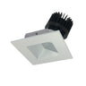 Nora Lighting 4" Iolite LED Square Wall Wash, 1500Lm/2000Lm Varies By Housing, 5000K, White Reflector / White Flange 