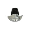 Nora Lighting 1" Iolite LED Bwf Round Bullnose, 600Lm, 3000K, Natural Metal Reflector / Natural Metal Flange 