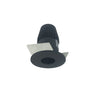 Nora Lighting 1" Iolite LED Bwf Round Pinhole, 600Lm, 4000K, Black Pinhole / Black Flange 