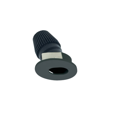 Nora Lighting 1" Iolite LED Bwf Round Adjustable Slot Aperture, 600Lm, 5000K, Black Slot Aperture / Black Flange