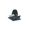 Nora Lighting 1" Iolite LED Bwf Square Reflector With Round Aperture, 600Lm, 2700K, Black Reflector With Round Aperture / Black Flange 