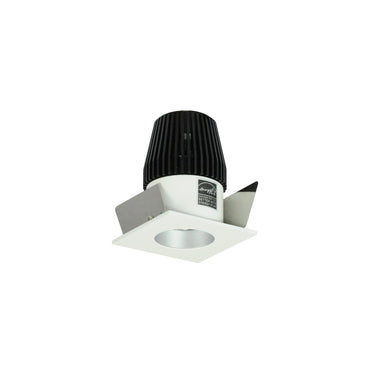 Nora Lighting 1" Iolite LED Bwf Square Reflector With Round Aperture, 600Lm, 3000K, Haze Reflector With Round Aperture / White Flange