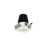 Nora Lighting 1" Iolite LED Bwf Square Reflector With Round Aperture, 600Lm, 3500K, Haze Reflector With Round Aperture / White Flange 