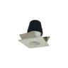 Nora Lighting 1" Iolite LED Ntf Square Reflector With Round Aperture, 600Lm, 4000K, White Reflector / White Flange 