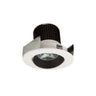 Nora Lighting 2" Iolite LED Round Adjustable Cone Reflector, 10-Degree Optic, 800Lm / 12W, 4000K, Black Reflector / White Flange 