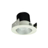 Nora Lighting 2" Iolite LED Round Adjustable Cone Reflector, 1000Lm / 14W, 3000K, Haze Reflector / White Flange 