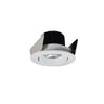 Nora Lighting 2" Iolite LED Round Adjustable Cone Reflector, 10-Degree Optic, 800Lm / 12W, 4000K, Matte Powder White Reflector / Matte Powder White Flange 
