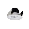 Nora Lighting 2" Iolite LED Round Adjustable Cone Reflector, 800Lm / 14W, 5000K, White Reflector / White Flange 