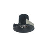 Nora Lighting 2" Iolite LED Round Bullnose, 10-Degree Optic, 850Lm / 12W, 4000K, Black Finish 