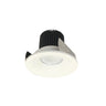 Nora Lighting 2" Iolite LED Round Bullnose, 800Lm / 14W, Comfort Dim, White Finish 
