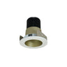 Nora Lighting 2" Iolite LED Round Reflector, 1000Lm / 14W, 4000K, Champagne Haze Reflector / Matte Powder White Flange 