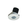 Nora Lighting 2" Iolite LED Round Adjustable Pinhole, 1000Lm / 14W, 5000K, Matte Powder White Pinhole / Matte Powder White Flange 