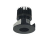 Nora Lighting 2" Iolite LED Round Pinhole, 1500Lm/2000Lm/2500Lm Varies By Housing, Comfort Dim, Black Pinhole / Black Flange 