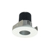 Nora Lighting 2" Iolite LED Round Adjustable Pinhole, 10-Degree Optic, 650Lm / 12W, 3500K, Haze Pinhole / Matte Powder White Flange 