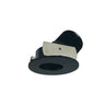 Nora Lighting 2" Iolite LED Round Adjustable Slot Aperture, 1000Lm / 14W, 5000K, Black Slot Aperture / Black Flange 