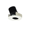 Nora Lighting 2" Iolite LED Round Adjustable Slot Aperture, 1000Lm / 14W, 2700K, Black Slot Aperture / Matte Powder White Flange 