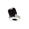 Nora Lighting 2" Iolite LED Round Adjustable Slot Aperture, 1500Lm/2000Lm/2500Lm Varies By Housing, 3000K, Black Slot Aperture / Matte Powder White Flange 