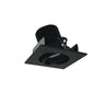 Nora Lighting 2" Iolite LED Square Adjustable Cone Reflector, 10-Degree Optic, 800Lm / 12W, 3500K, Black Reflector / Black Flange 