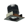 Nora Lighting 2" Iolite LED Square Adjustable Cone Reflector, 1500Lm/2000Lm/2500Lm Varies By Housing, 2700K, Bronze Reflector / Bronze Flange 