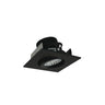 Nora Lighting 2" Iolite LED Square Adjustable Gimbal, 800Lm / 14W, Comfort Dim, Black Finish 