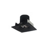 Nora Lighting 2" Iolite LED Square Bullnose, 10-Degree Optic, 800Lm / 12W, 2700K, Black Finish 