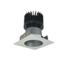 Nora Lighting 2" Iolite LED Square Reflector With Round Aperture, 1500Lm/2000Lm/2500Lm Varies By Housing, 5000K, Haze Reflector / White Flange 