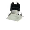 Nora Lighting 2" Iolite LED Square Reflector With Round Aperture, 1500Lm/2000Lm/2500Lm Varies By Housing, 4000K, White Reflector / White Flange 