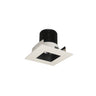 Nora Lighting 2" Iolite LED Square Reflector With Square Aperture, 10-Degree Optic, 800Lm / 12W, 3500K, Black Reflector / White Flange 