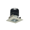 Nora Lighting 2" Iolite LED Square Reflector With Square Aperture, 1500Lm/2000Lm/2500Lm Varies By Housing, 4000K, Haze Reflector / White Flange 