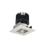 Nora Lighting 2" Iolite LED Square Reflector With Square Aperture, 1500Lm/2000Lm/2500Lm Varies By Housing, 2700K, Haze Reflector / Matte Powder White Flange 