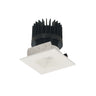 Nora Lighting 2" Iolite LED Square Reflector With Square Aperture, 1500Lm/2000Lm/2500Lm Varies By Housing, 4000K, Matte Powder White Reflector / Matte Powder White Flange 