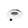 Nora Lighting 2" Iolite Can-Less Round Bullnose Trim, Matte Powder White Finish 