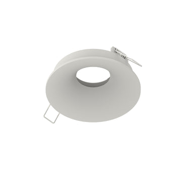 Warm White finish – Nora 4" Iolite Can-less Round Bullnose Trim product photo