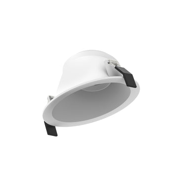 Bright White finish – Nora 4" Iolite Can-less Slope Trim product photo