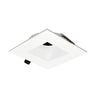 Nora Lighting 4" Iolite Can-Less Square Downlight Trim, White Finish 