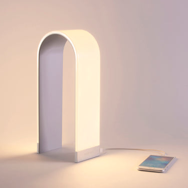 Koncept Mr N Tall Table Lamp Silver Soft White Light