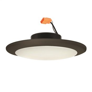 Nora 6" LED Opal Surface Mount / Retrofit, 1000lm, 90+ CRI, 2700K, White detail photo