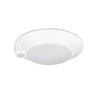 Nora 7" AC Opal LED Surface Mount with PIR Motion Sensor, 950lm/14W, Selectable CCT, White Finish product photo