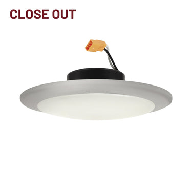 Nora 6" LED Opal Surface Mount / Retrofit, 1000lm, 90+ CRI, 2700K, White detail photo