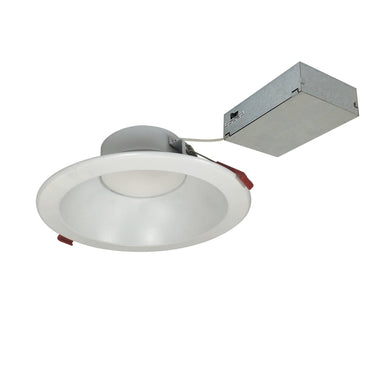 Nora 4" Theia LED Downlight with Selectable CCT, 950lm / 10W, Matte Powder White Finish detail photo