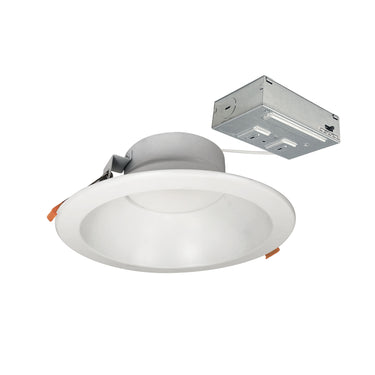 120V Matte Powder White – Nora 8" Theia LED Downlight with Selectable CCT product photo